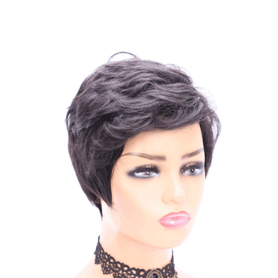 1B/Натуральный цвет Шнурки Передние парики Лучшие цены Продавец Pixie Cut Short Human Hair Wig