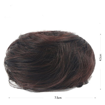 Светло-коричневый/темно-коричневый/коричнево-черный/естественный черный 100% человеческих волос Чигнон Модный