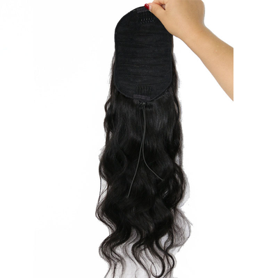 Специализированный Body Wave Wrap Black Hair Piece с преимуществом свободного от выпадения и запутанности