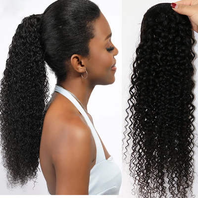 Специализированный Body Wave Wrap Black Hair Piece с преимуществом свободного от выпадения и запутанности