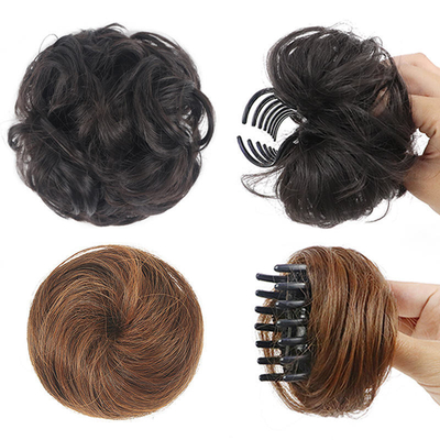 Приемлемый OEM/ODM Синтетические волосы пончик Messy Bun для волос расширения кусочек Chignon