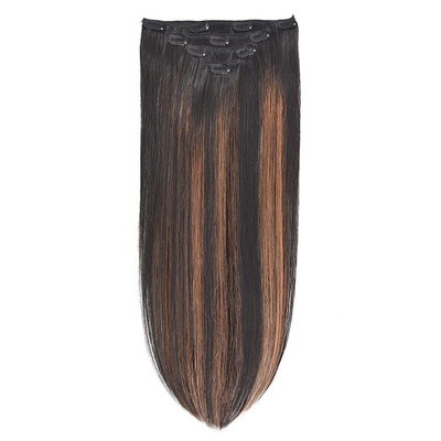 Virgin Highlight Remy Hair Clip In Extensions 7-9 штук набор для натуральных настоящих сырых волос