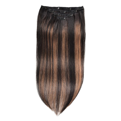 Virgin Highlight Remy Hair Clip In Extensions 7-9 штук набор для натуральных настоящих сырых волос