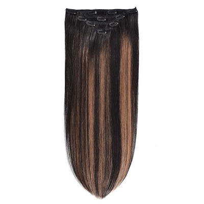 Virgin Highlight Remy Hair Clip In Extensions 7-9 штук набор для натуральных настоящих сырых волос