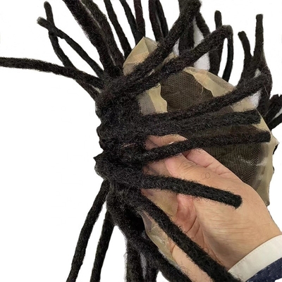 Remy Hair Full Swiss Lace Base Dreadlock Toupee 60% плотности человеческие волосы для мужчин