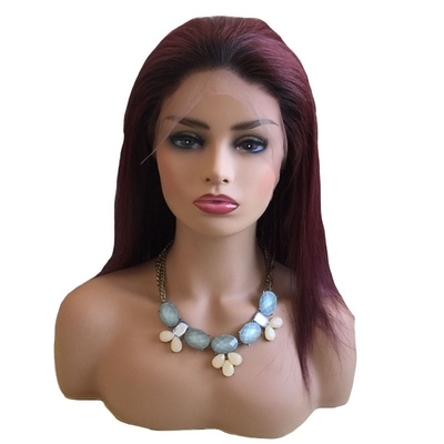 100% человеческие волосы бразильский 99J Ombre Full Lace Wig Swiss 360 Lace Front 10-24 Inch Прозрачный HD