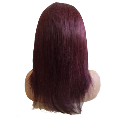 100% человеческие волосы бразильский 99J Ombre Full Lace Wig Swiss 360 Lace Front 10-24 Inch Прозрачный HD