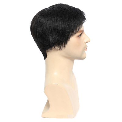 360 Natural Pre Pluck Short Closure Мужской парик Мягкий и блестящий Полная кутикула Преимущество