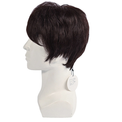 360 Natural Pre Pluck Short Closure Мужской парик Мягкий и блестящий Полная кутикула Преимущество