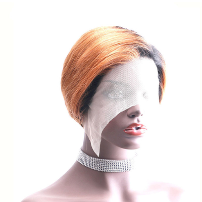 Light Brown Lace Frontal Human Hair Short Blonde Brazilian Bob для женщин в возрасте 30 лет
