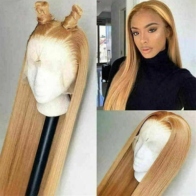 Европейские волосы 40-дюймовые предварительно вырванные кутикулы выровненные кружева фронтальные человеческие волосы парики